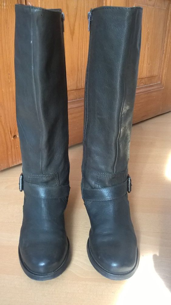 Kozaki botki buty oficerki skóra 38