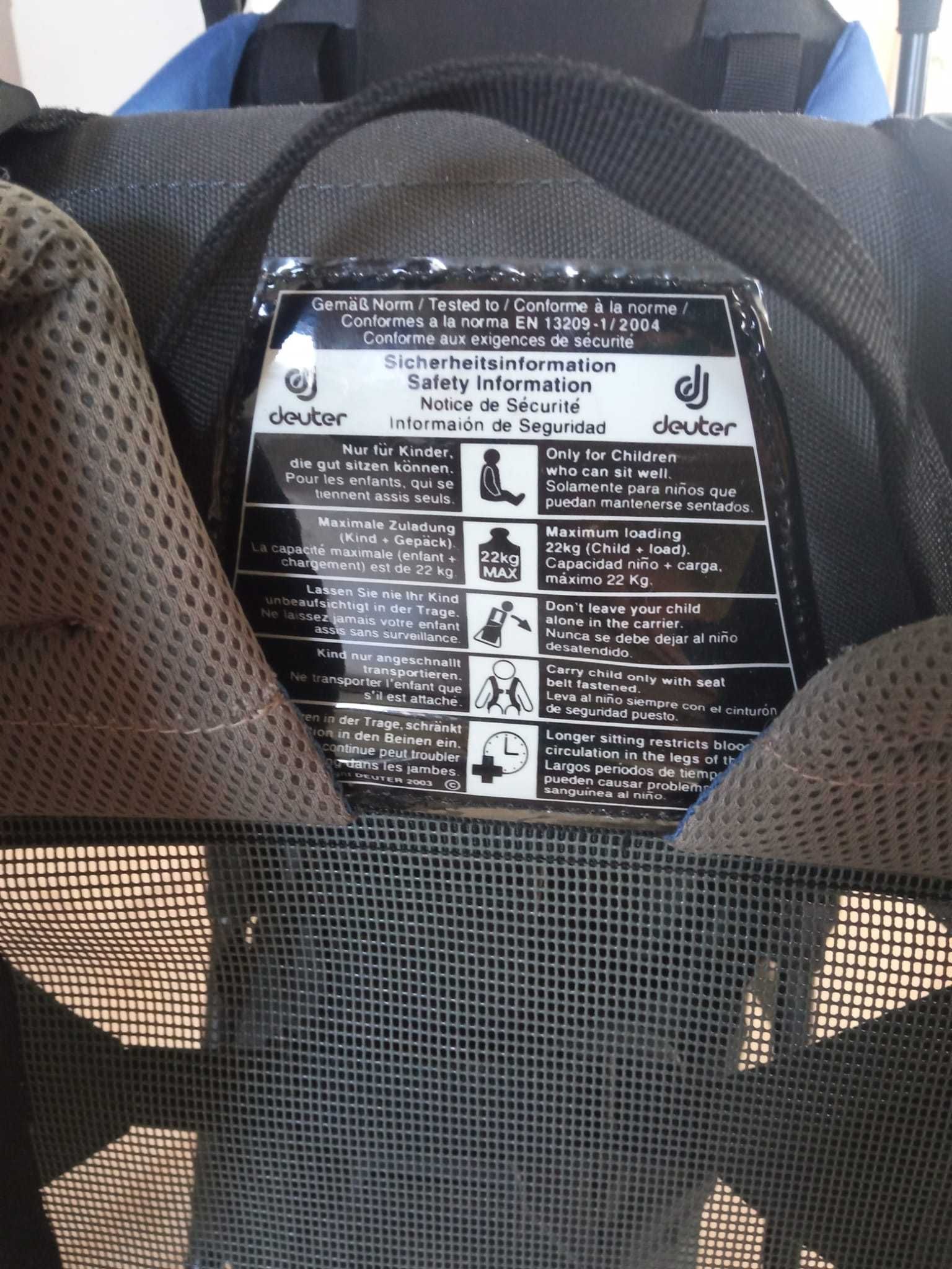 Nosidełko turystyczne Deuter Kids Aircomfort