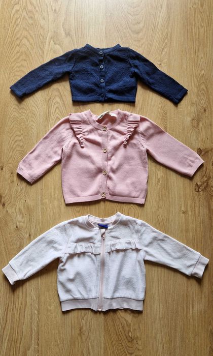 Sweterki niemowlęce dla dziewczynki, rozmiar 62