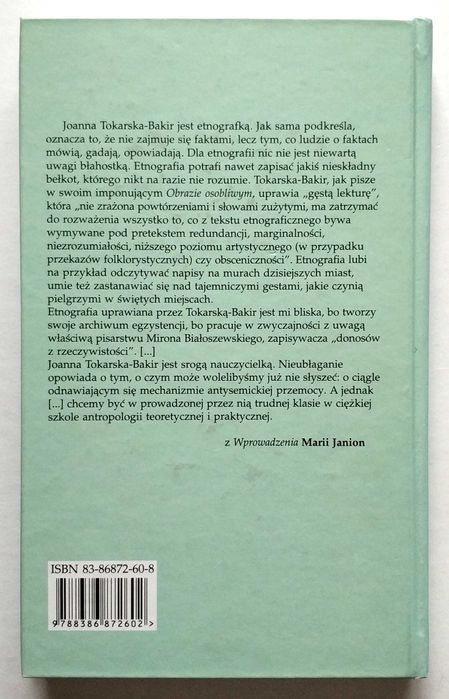 Rzeczy mgliste. Eseje i studia, Joanna Tokarska-Bakir, UNIKAT!