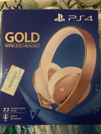 Sony Gold Wireless Headset playstation 4