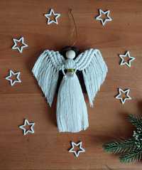 Anjo em macramé para decoração