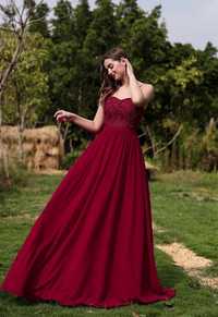 Czerwona maxi sukienka rozm 36 Shein