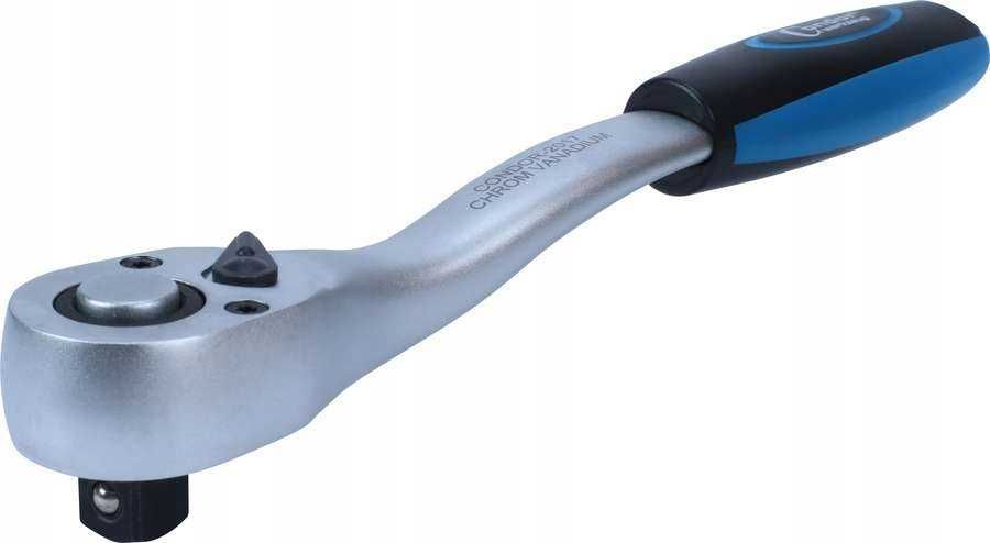 Grzechotka wygięta 1/2" 72 zęby treszczotka, pokrętło, klucz nasadowy