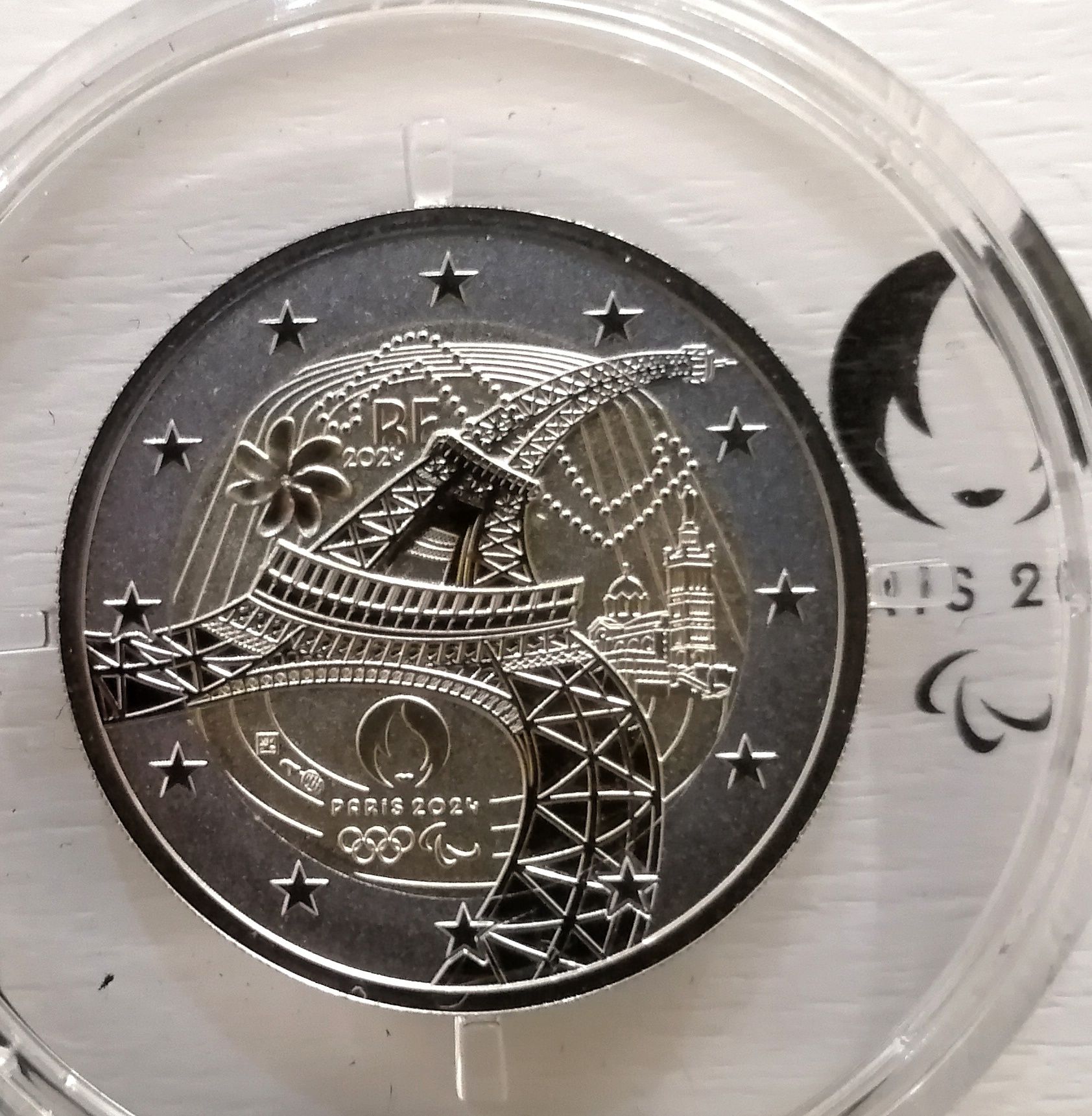 Moeda 2€ de França em Proof  Polimento Inversé