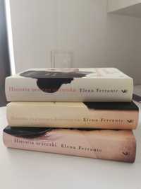 3 książki E. Ferrante Historia ucieczki, nowego nazwiska, zaginionej d