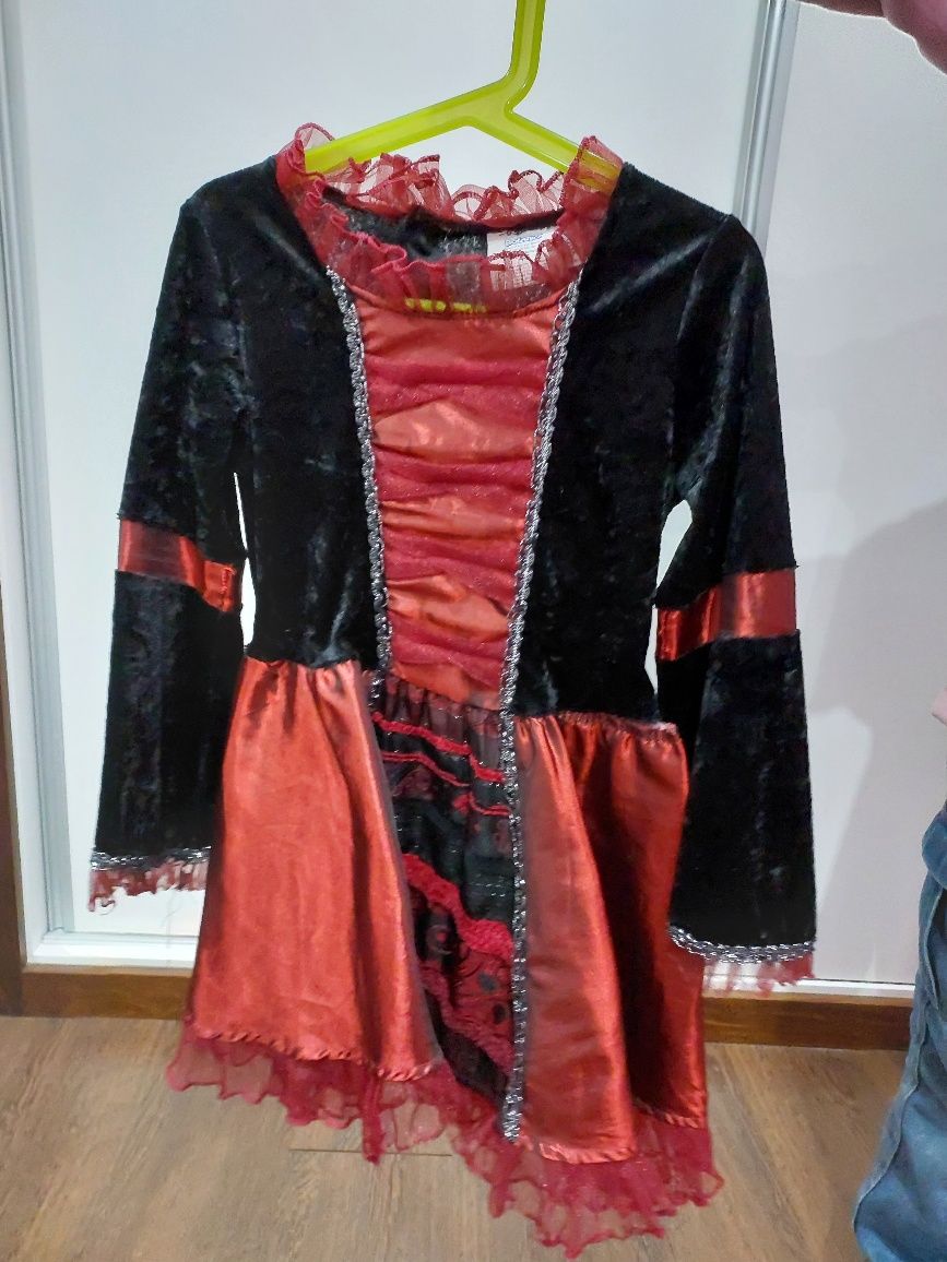 Roupa Halloween menina 4-6 Fato Vamp Teen