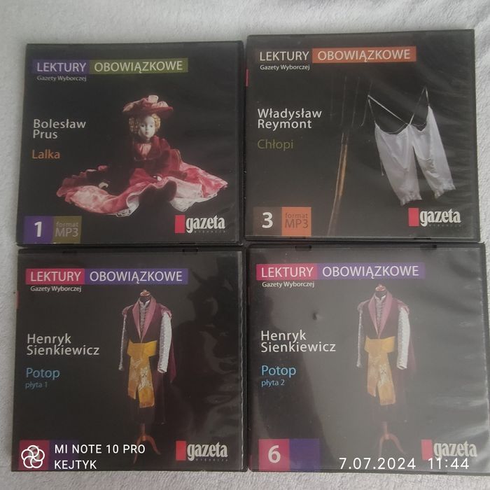 Audiobooki Chmielewska, Lalka, Potop, Chłopi