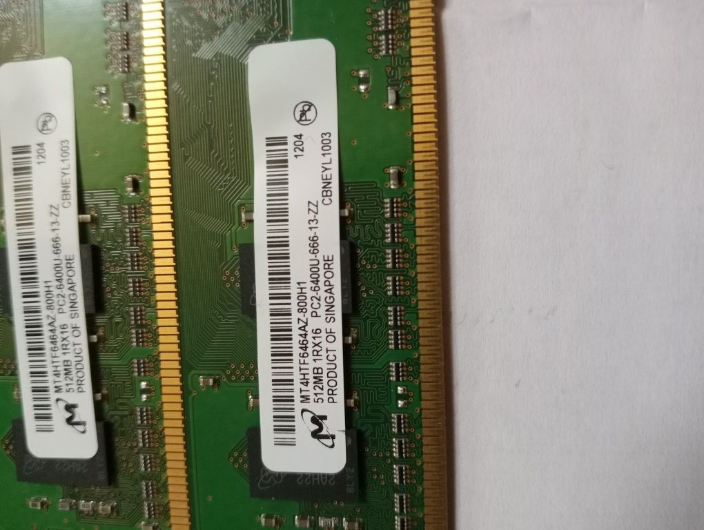 MICRON 2GB (512MBx4шт) DDR2 PC2-6400U