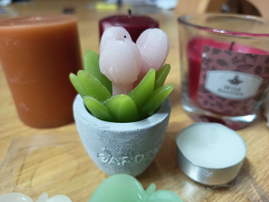 Świece dekoracyjne mix / zestaw 9 szt.