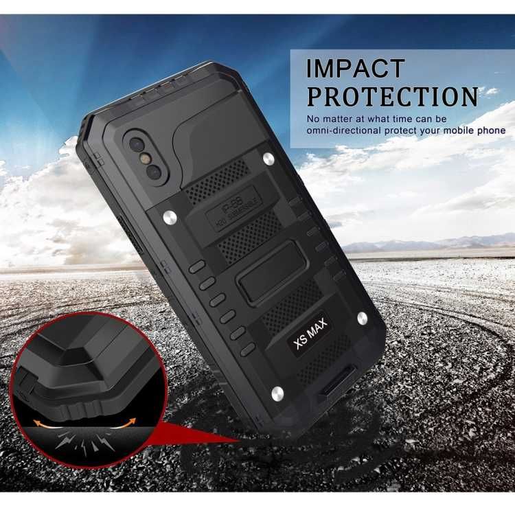 Pancerne etui z osłoną ekranu PET do iPhone XS Max
