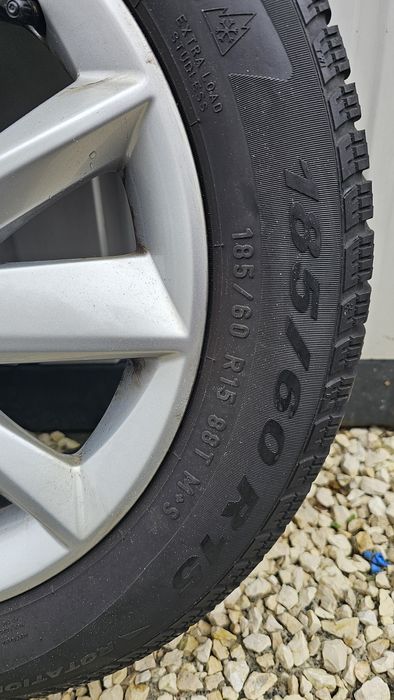 4x Alufelgi 15" wraz z opomami zimowymi, Seat Ibiza Toleda 5x100