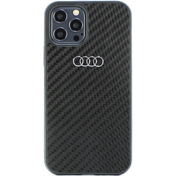 Etui na iPhone 12 / iPhone 12 Pro Audi Carbon Fiber - Czarny
