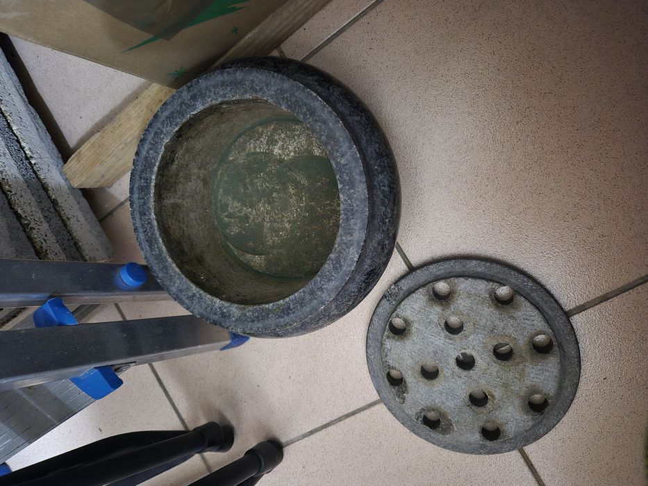 Floreiras Jazigo preta e Cinza