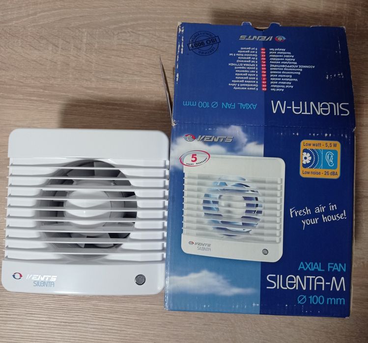 Вытяжной вентилятор Vens silenta M100  Vens 125 ACE TH