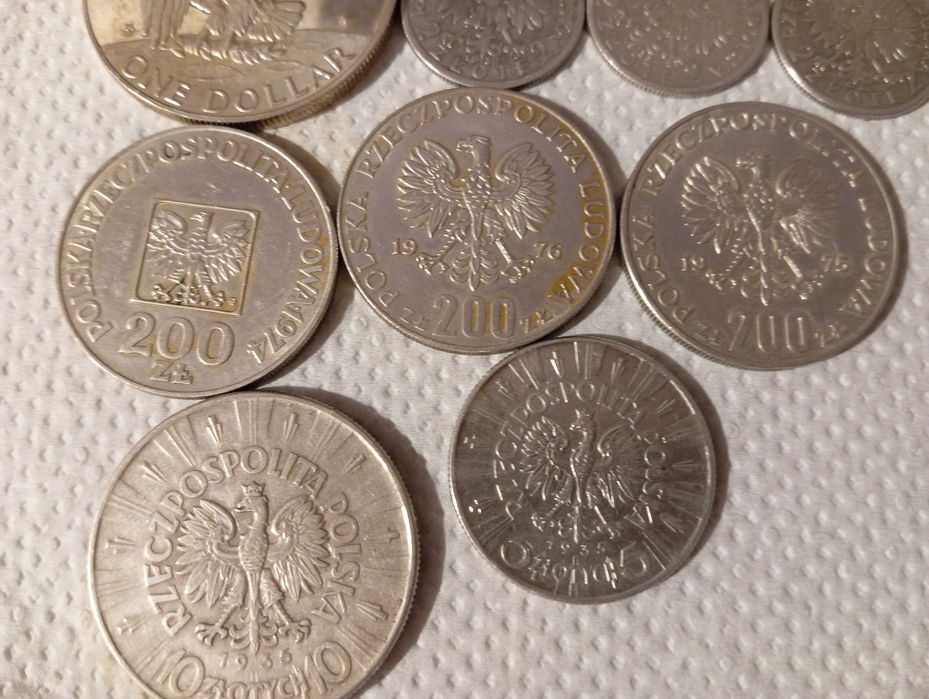 porządki domowe monety srebrne