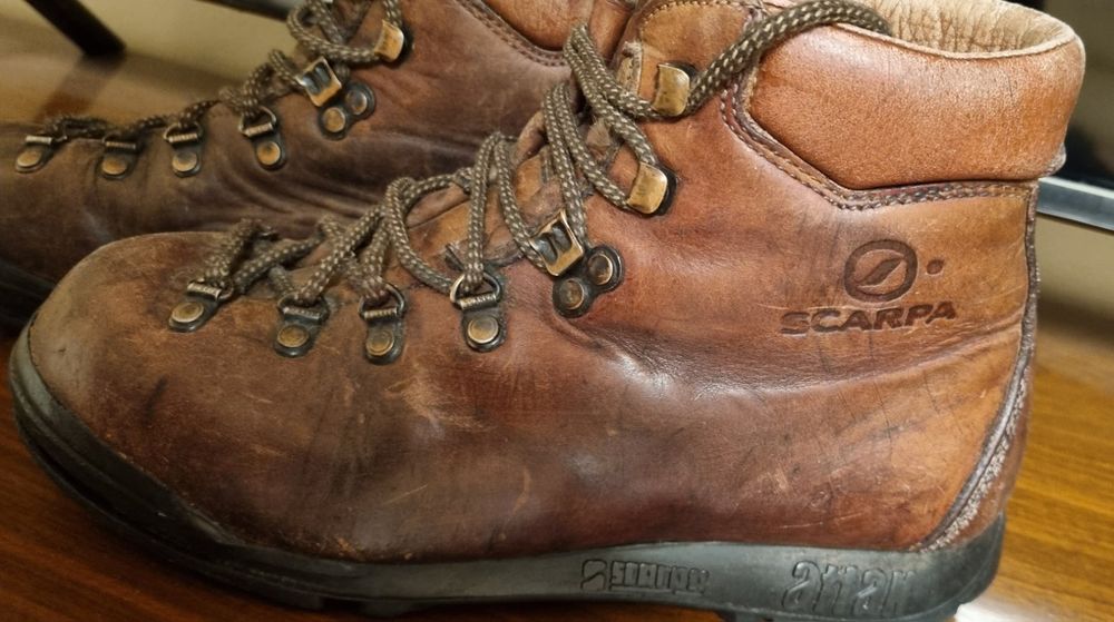 Зимні шкіряні термо черевики   Scarpa 37    розмір