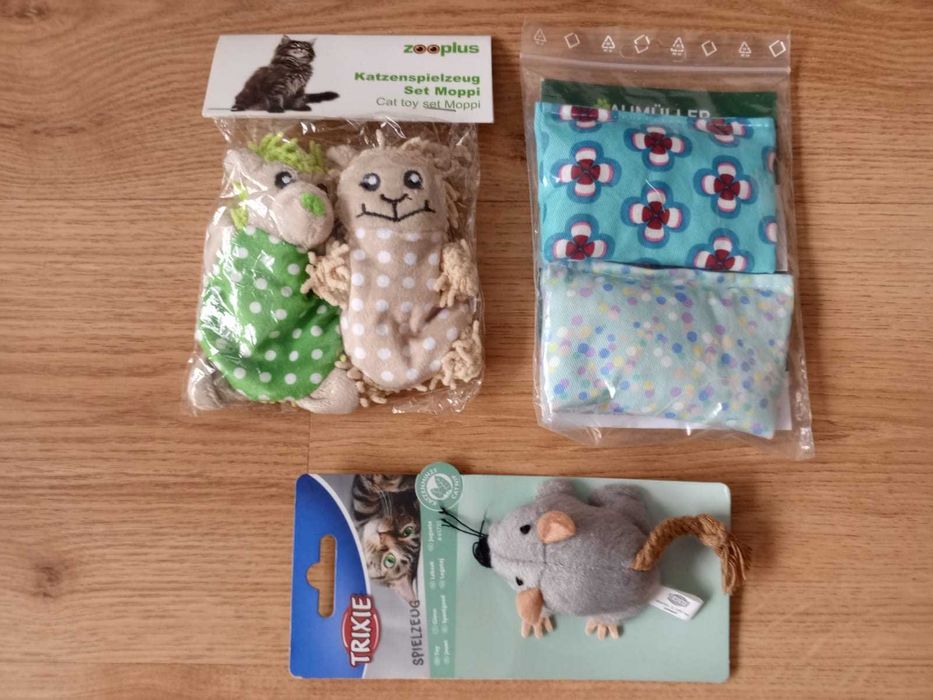 zestaw zabawek dla kota