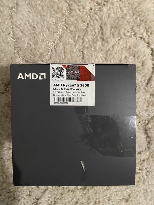 AMD Ryzen 5 2600, 3,9Ghz