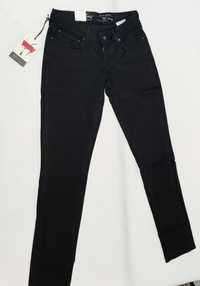 Spodnie damskie proste LEVI'S JEANS dżinsowe czarne W29 L34 M SPL005