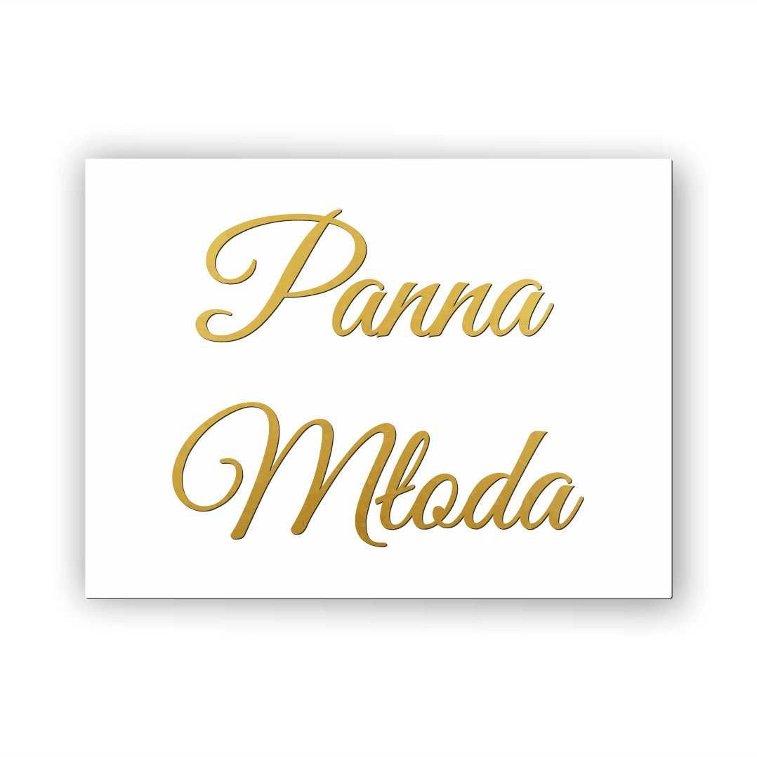 Panna Młoda - Tablica weselna 30x20cm