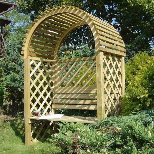 Pergola drewniana ogrodowa Charlotte 134 x 80 cm