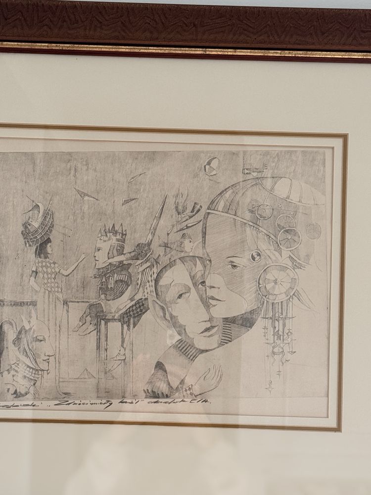 Tomasz Sętowski grafika „zdziecinniały król”