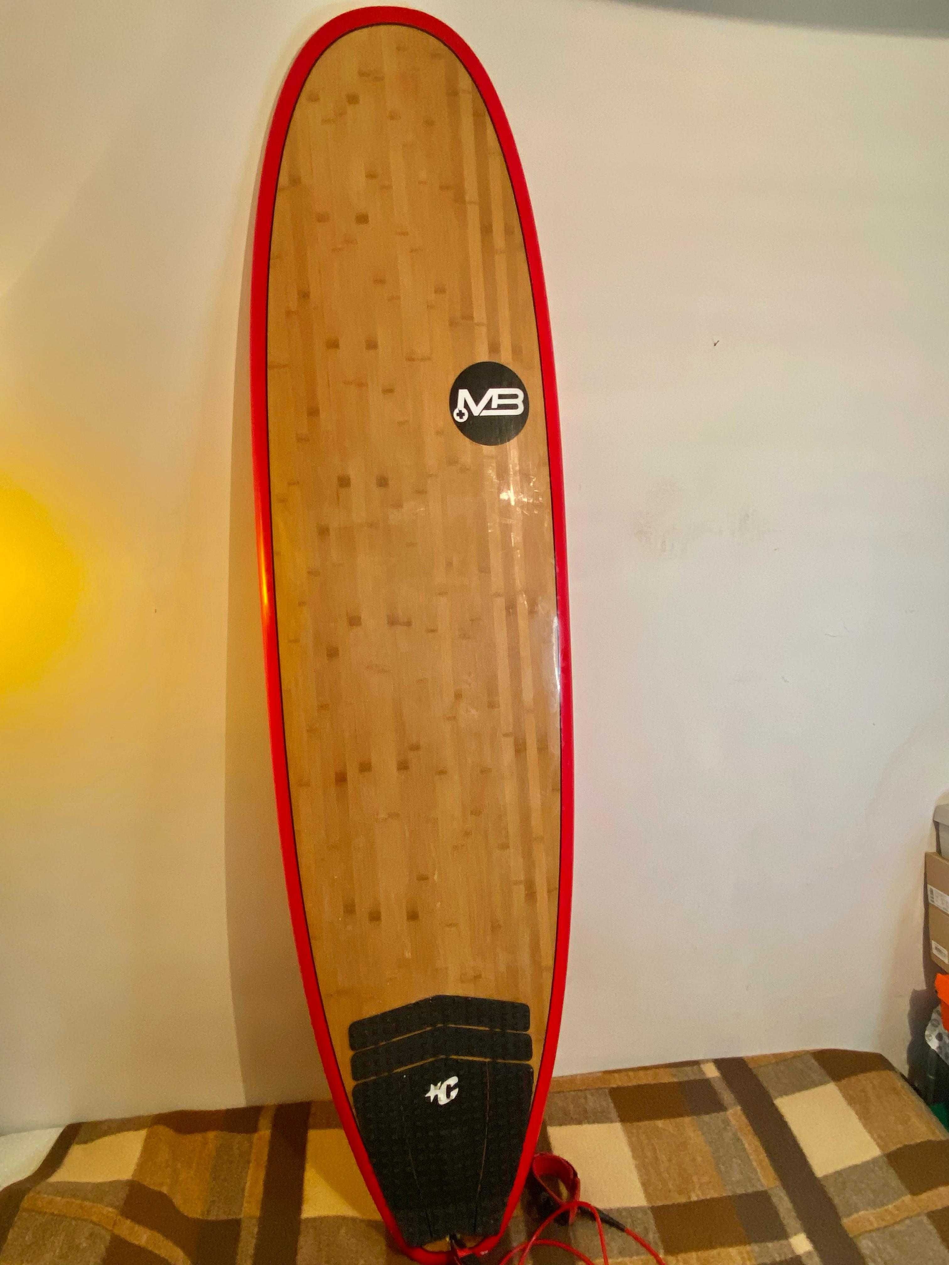 Prancha de Surf MB 7.0'' x 21.6'' x 2.8'' + Fins + Lash + Capa + Wax