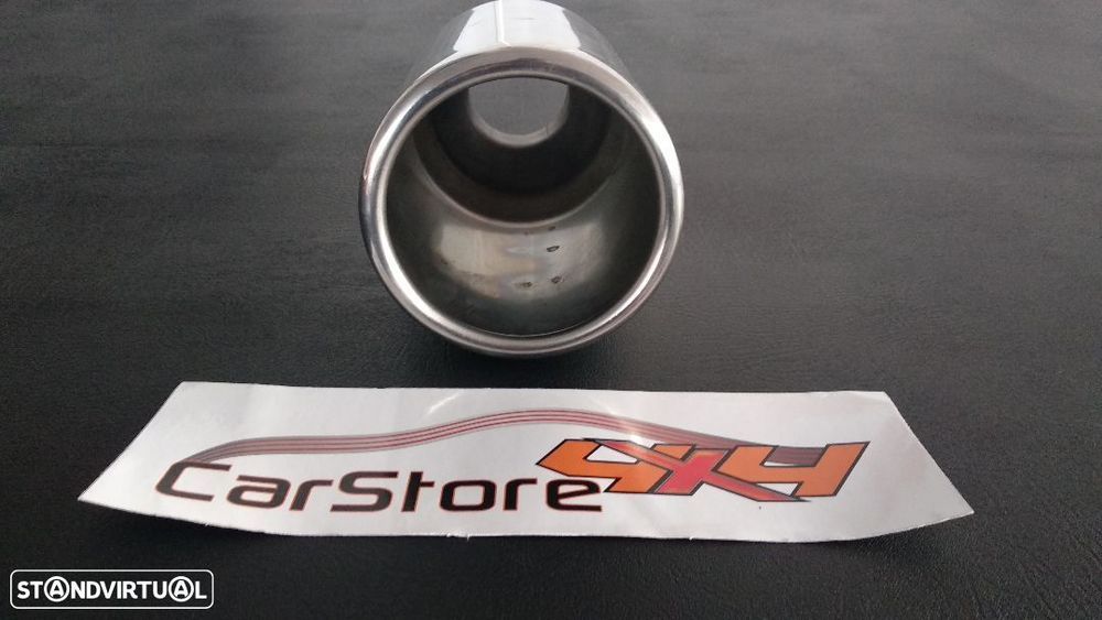 Ponteira de escape Inox 115mm com rebordo