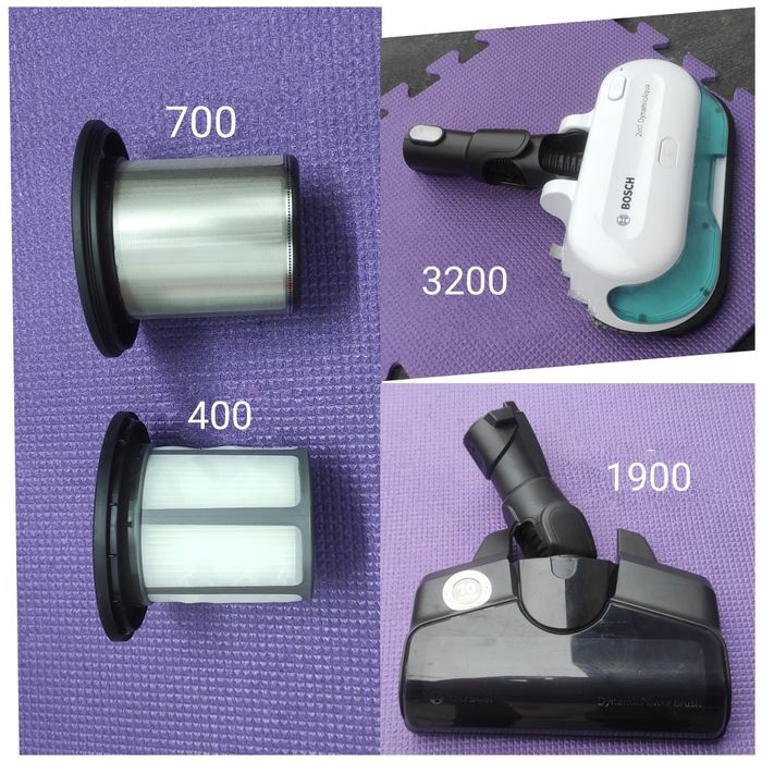 Турбощітка, фільтр Акумуляторного пилососа Bosch