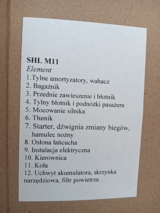 Nowy kpl śrub nierdzewnych cały motocykl SHL M11