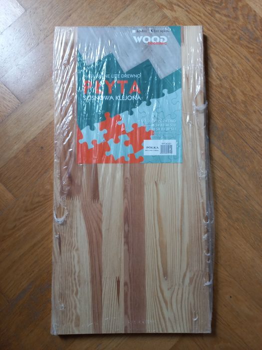 Płyta sosnowa klejona bez sęków półka