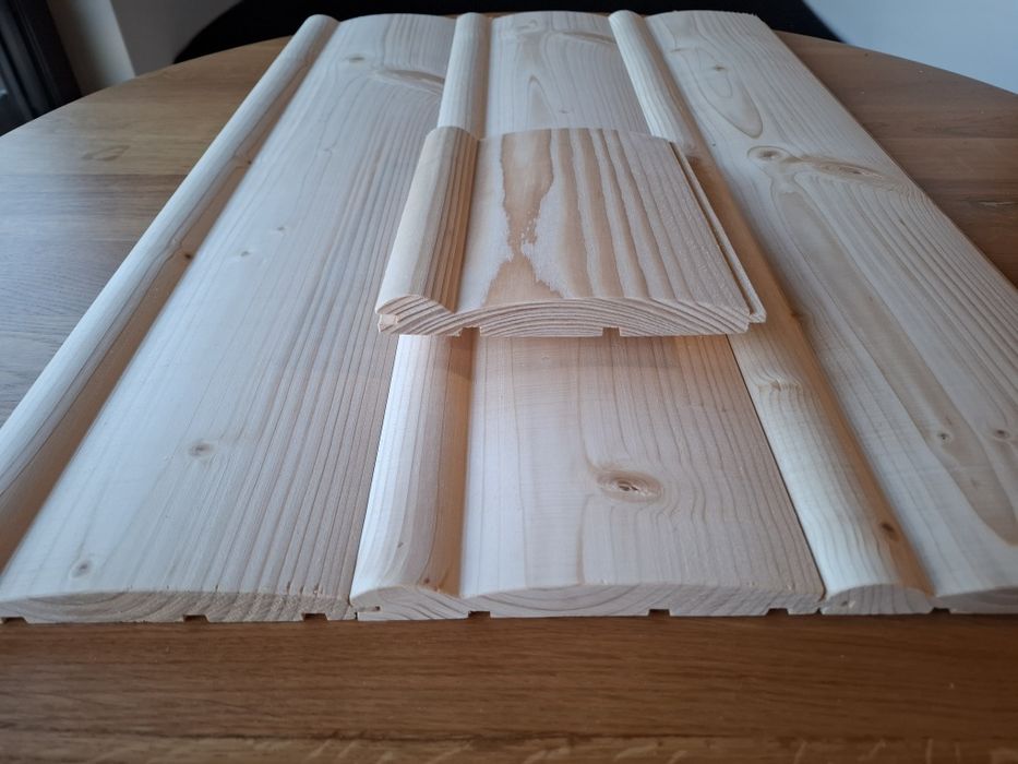 Deska elewacyjna półbal/ płaska / romb duo / soft line