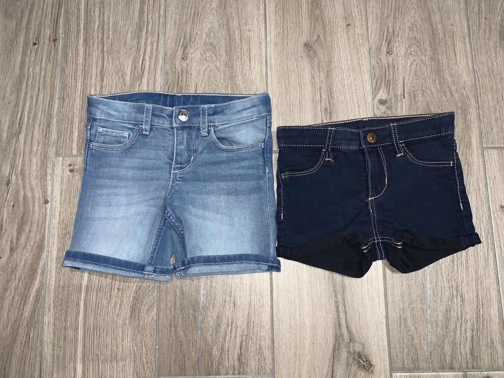 Spodenki/szorty jeansowe HM r. 98 Nowe! 2szt.