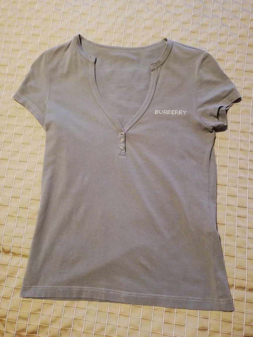 Tshirt verde Burberry