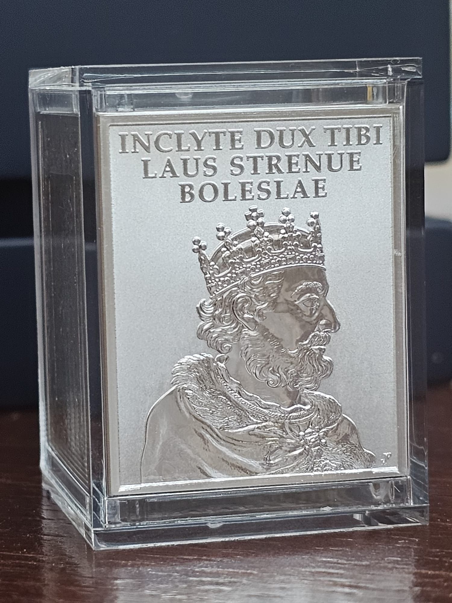 100 zł Tysiąclecie koronacji Bolesława Chrobrego 10oz Ag999 prostopadł