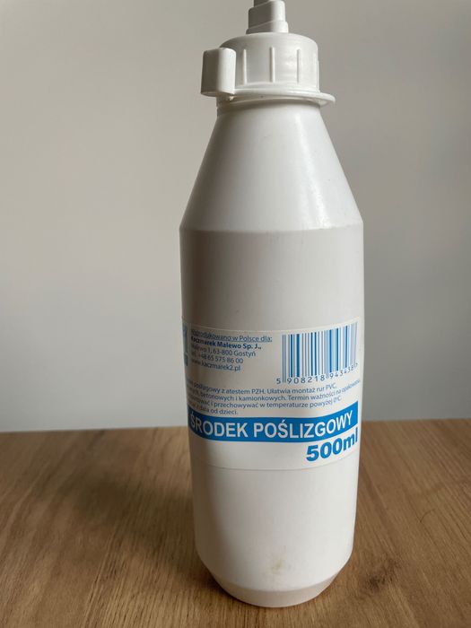 Środek poślizgowy do rur PCV hydrauliczny