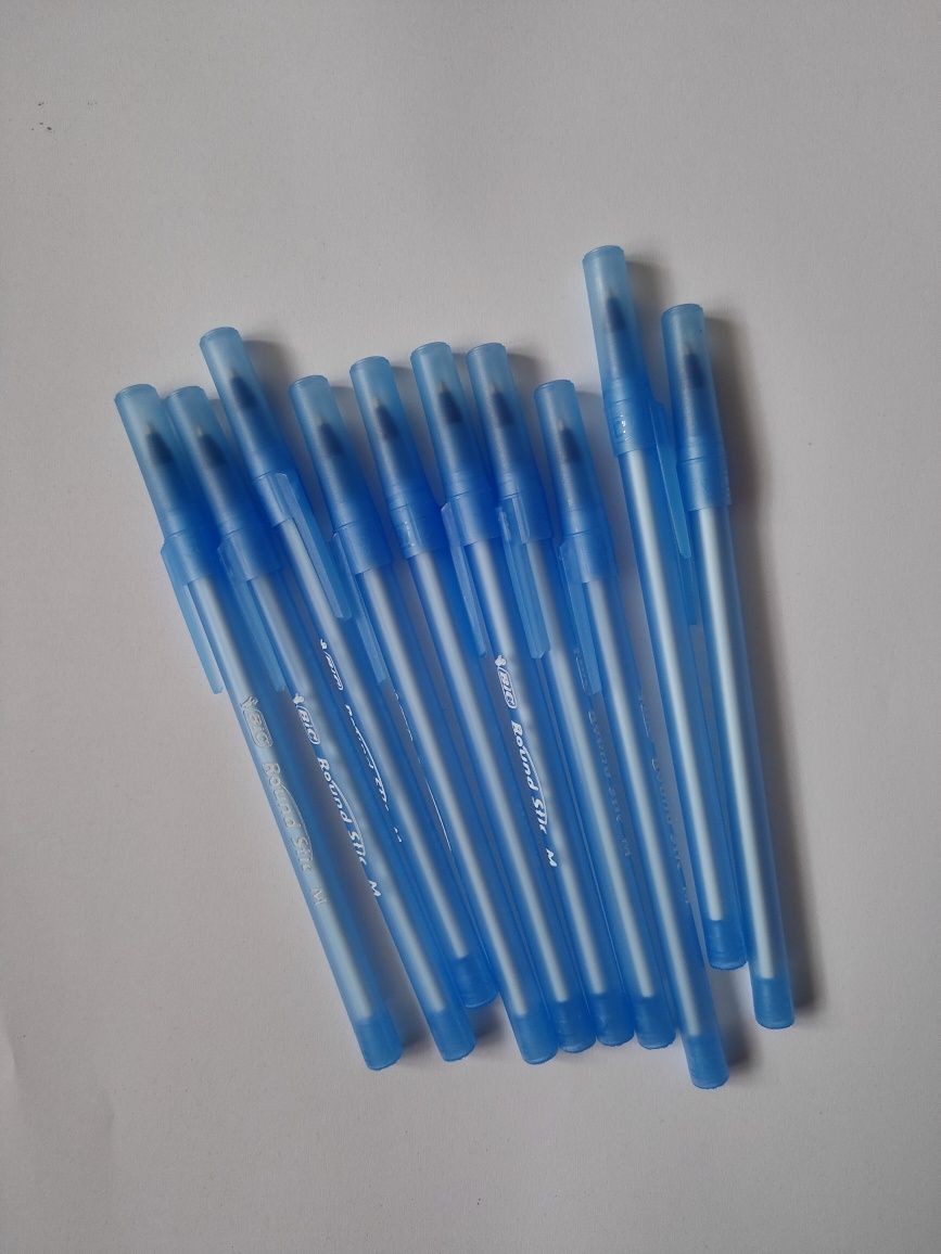 NOWE! Długopisy Bic Round Stic Classic medium 1.0 mm niebieskie 10 szt
