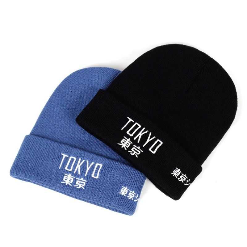 Czapka TOKYO Nowa haft niebieska