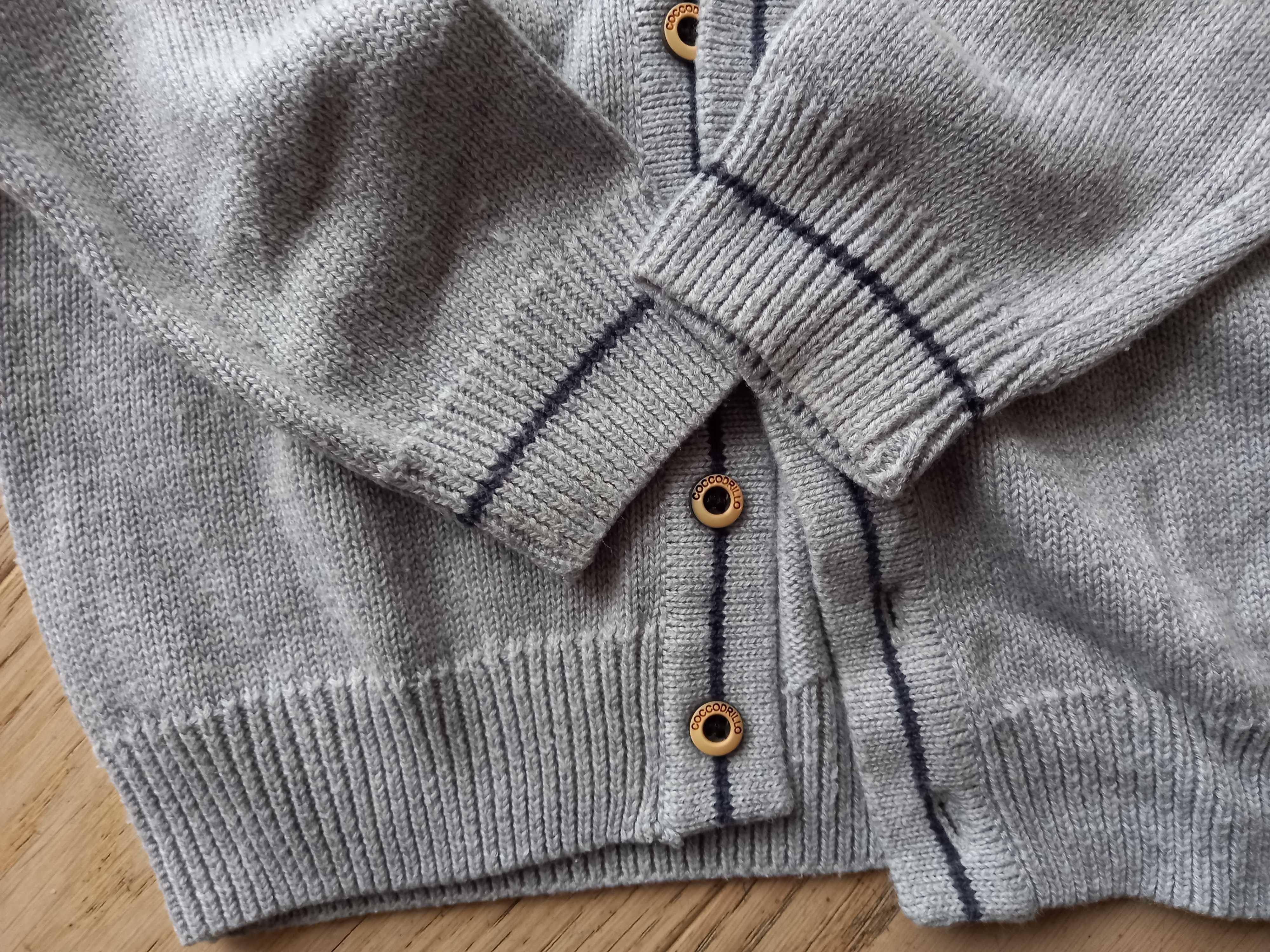 Sweterek Coccodrillo 98 rozpinany elegancki