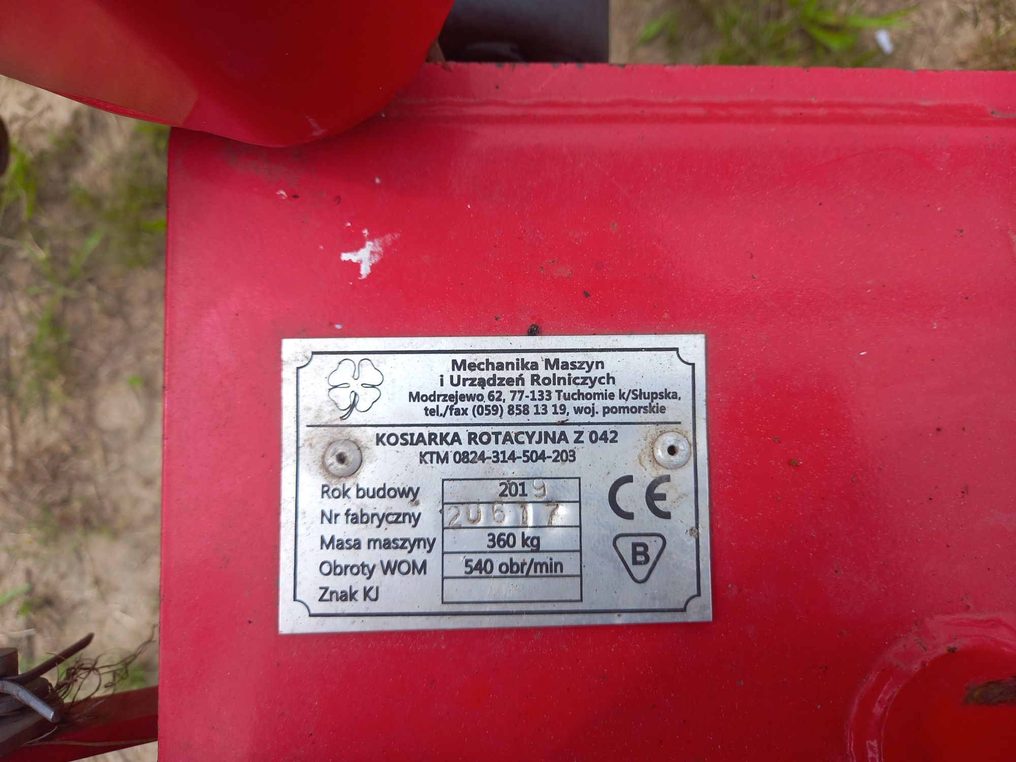 kosiarka rotacyjna z 042 stan idealny mało używana 2019rok
