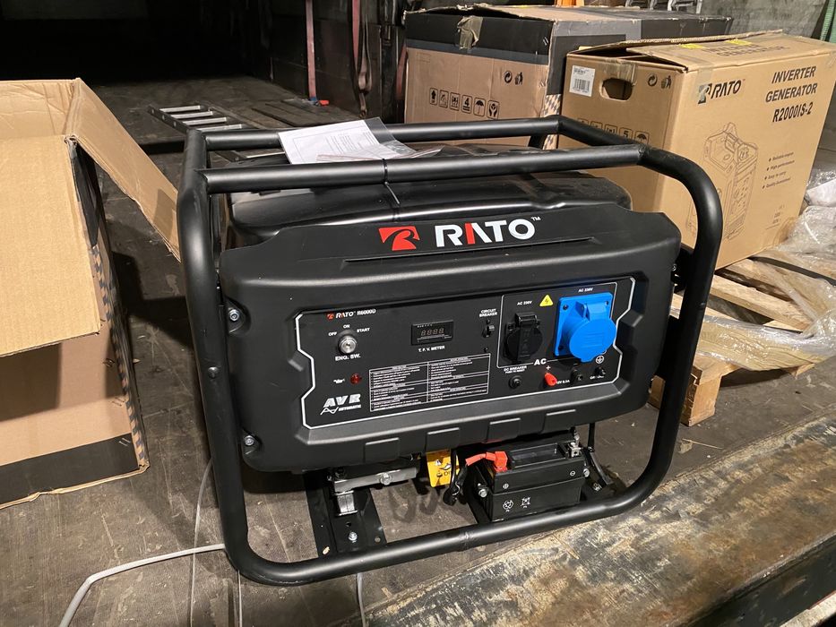 Рамний однофазний генератор RATO R6000D, електростартер