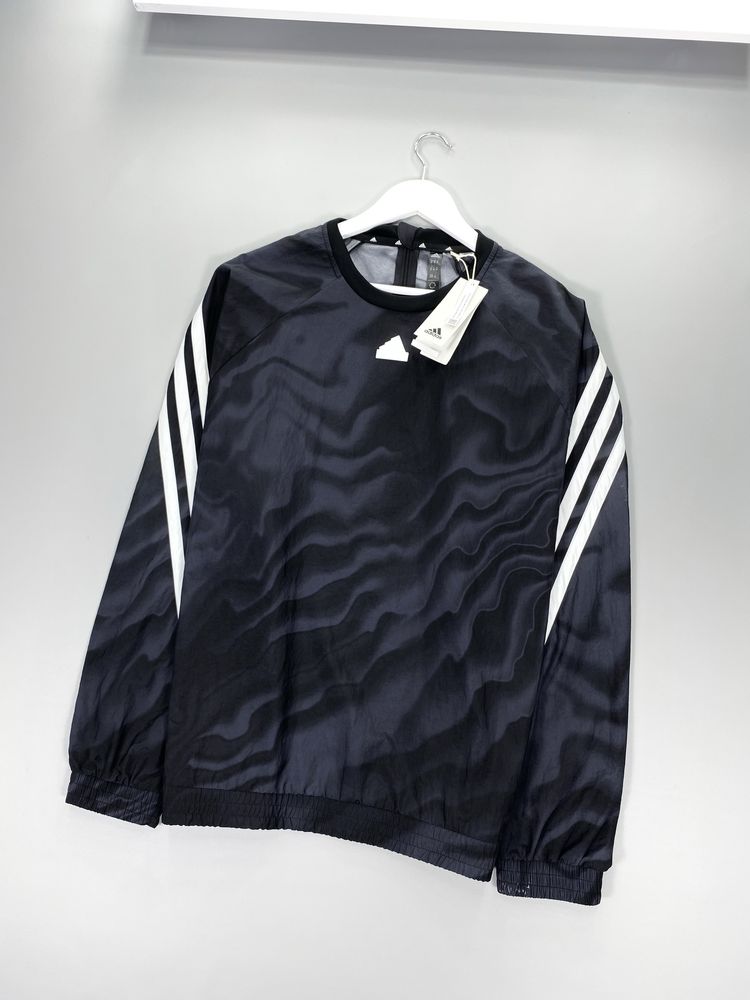 Нейлоновый свитшот Adidas на лампасах nsw swoosh tech світшот