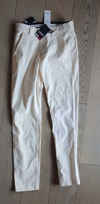 nowe TOMMY HILFIGER SCANTON spodnie męskie 30X32 CHINO slim