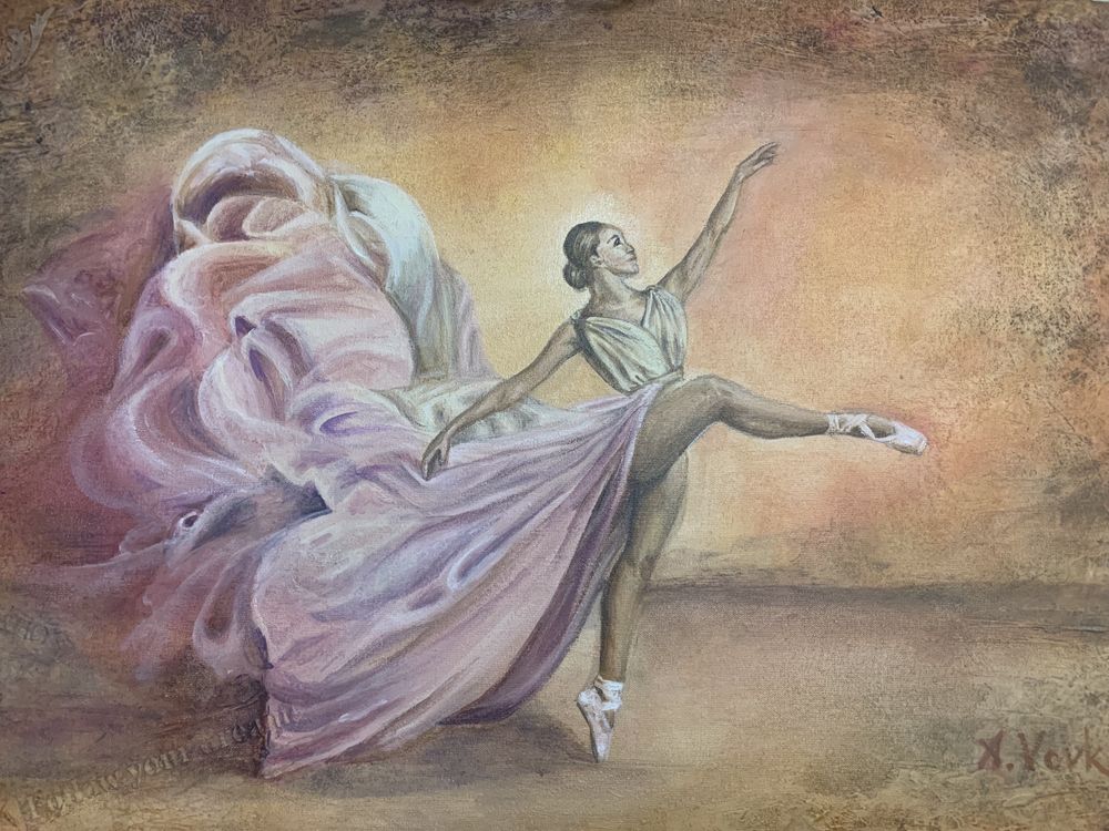 Картина Балерина в рожевому.