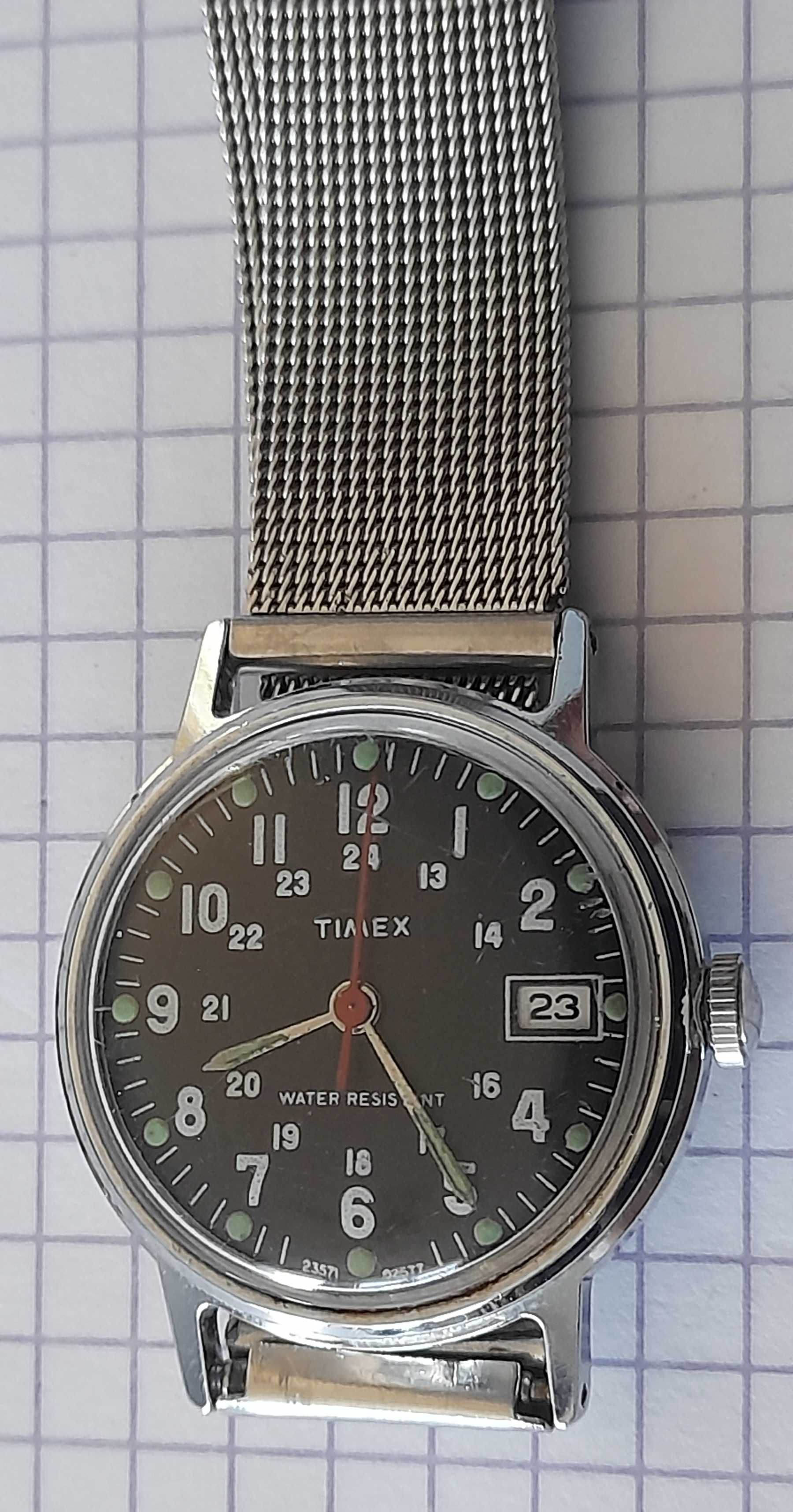 zegarek Timex Military, wojskowy sprawny mechaniczny z lat 60/70