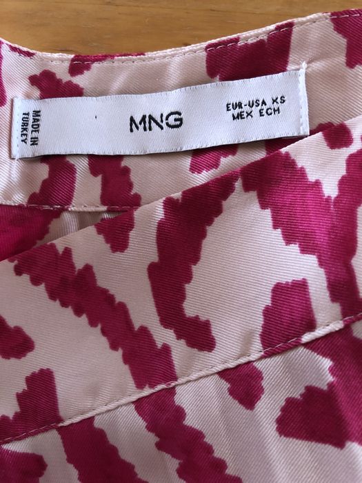 Maxi saia plissada xs mango