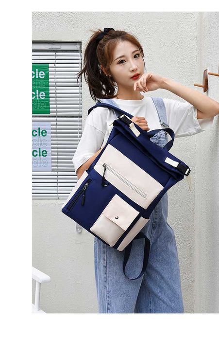 Рюкзак жіночий тканинний Dezger Pariser синій