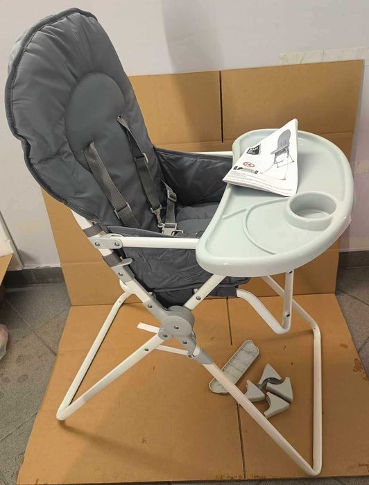 kompaktowe składane krzesełko do karmienia dla dzieci lekkie Bambisol