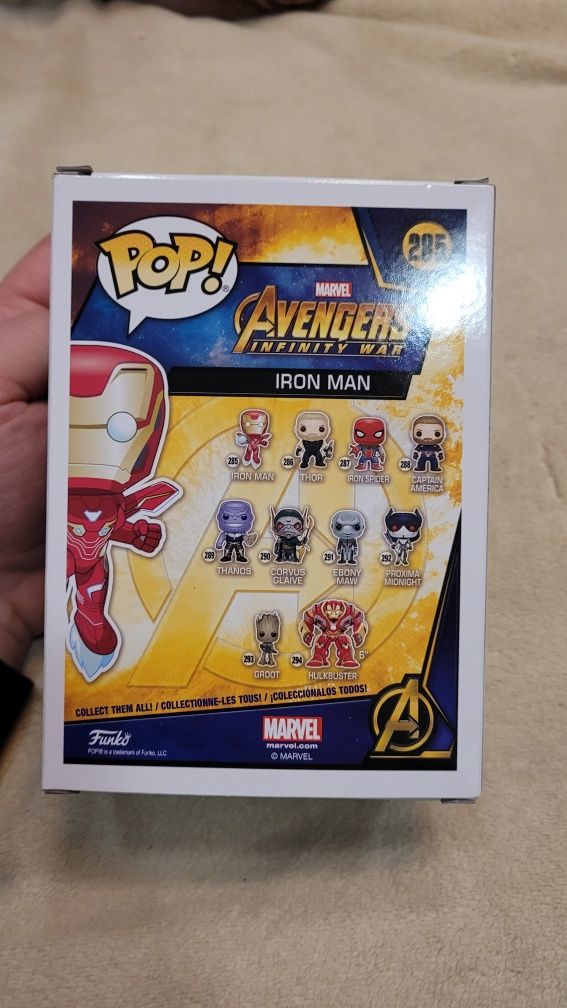 Figurka Funko Pop Iron Man Avangers Marvel Infinity War nr 285